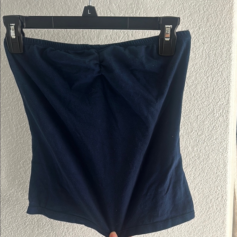 Ambiance Navy Blue Crop Top